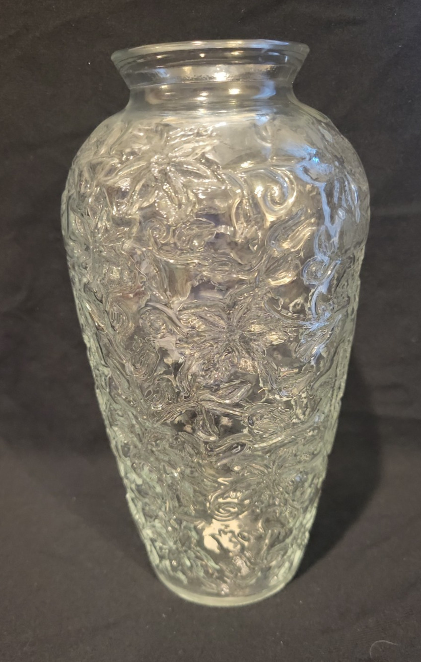 Princess House Fantasia Clear Crystal 9" Flower Vase Floral